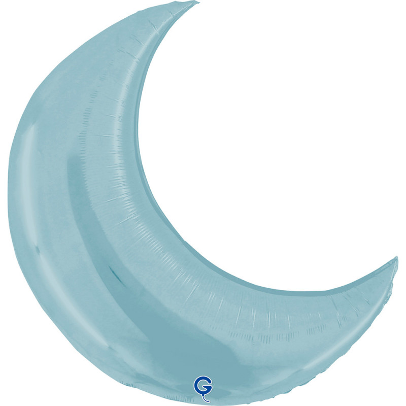 Balão Lua  Azul Pastel 91cm Grabo