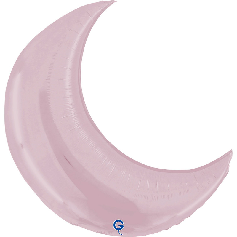 Balão Lua  Rosa Pastel 91cm Grabo
