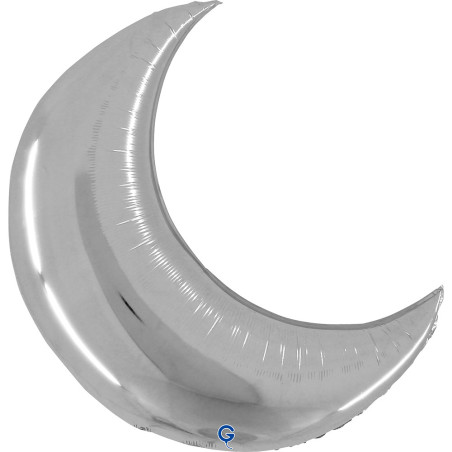 Balão Lua Prata 78cm Grabo