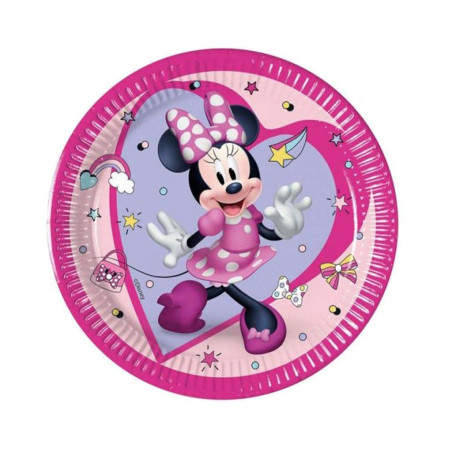 8 Pratos Minnie 19.5cm