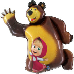 Balão Masha e Urso 107cm Grabo