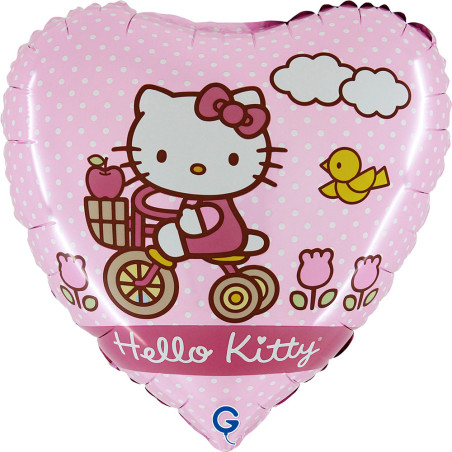 Balão Hello Kitty Bike 46cm Grabo