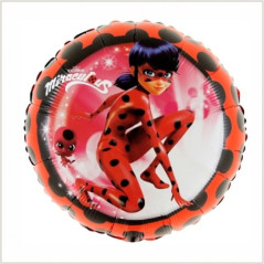 Balão LadyBug redondo 46cm Grabo