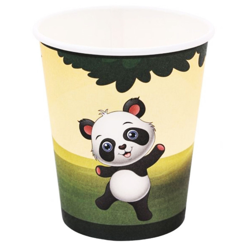 6 Copos Panda 250 ml