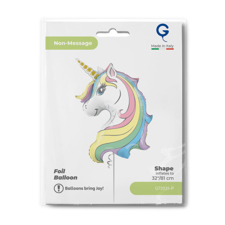 Balão Cabeça Unicornio 81cm