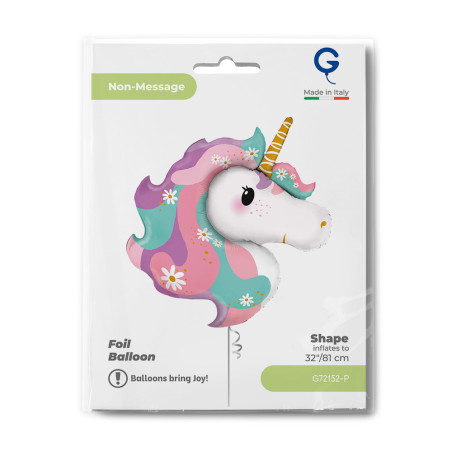 Balão Hippie Unicornio 81cm