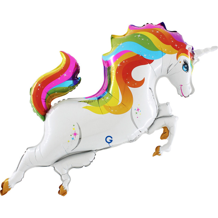Balão Unicornio Body Raybow 93cm