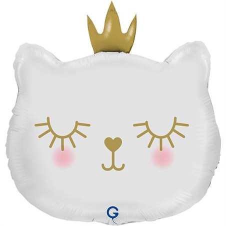 Balão Princesa Gata Branca 53cm Grabo