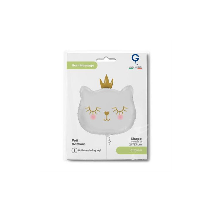 Balão Princesa Gata Branca 53cm Grabo
