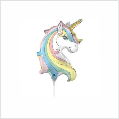Balão Mini Unicornio 35Cm Grabo