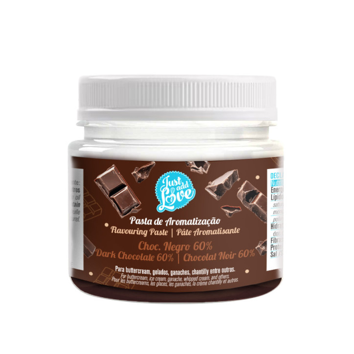Pasta de Aromatização Choc. Negro 60% 80Gr