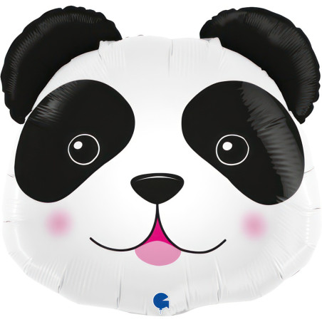 Balão Foil Cabeça Panda Shape 56cm Grabo