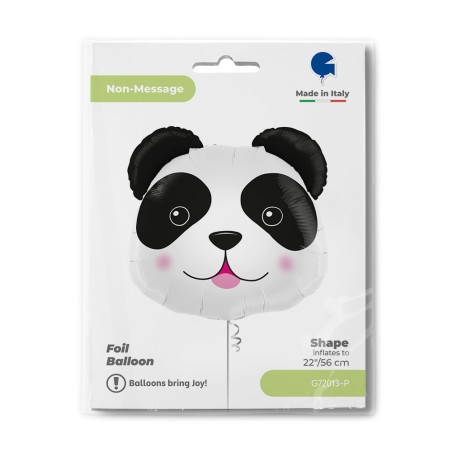 Balão Foil Cabeça Panda Shape 56cm Grabo