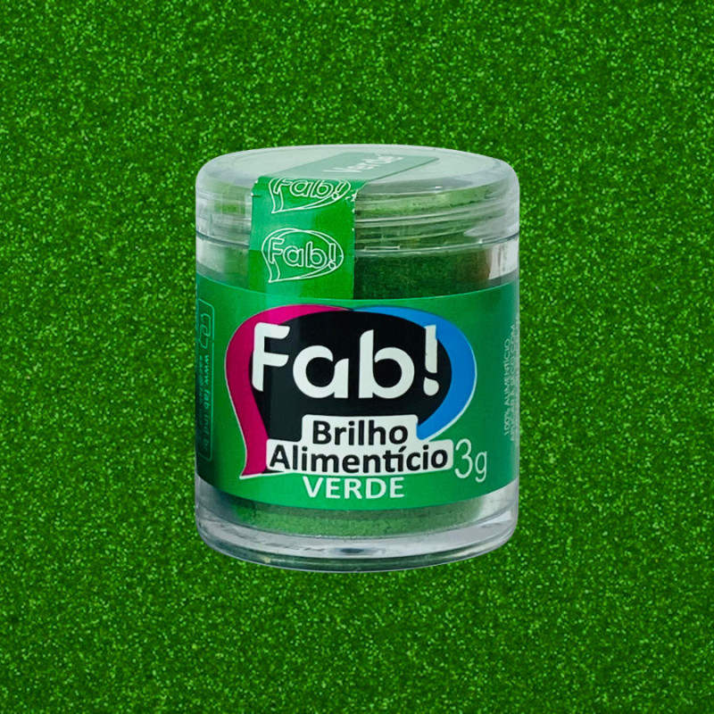 Brilho Alimentício Verde 3Gr