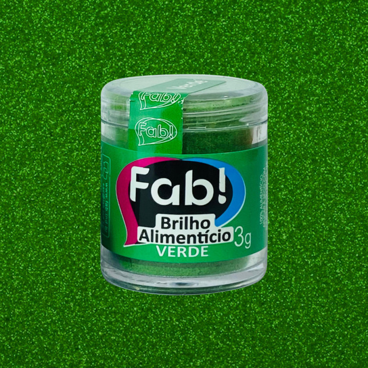 Brilho Alimentício Verde 3Gr