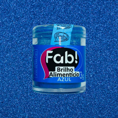 Brilho Alimentício Azul 3Gr