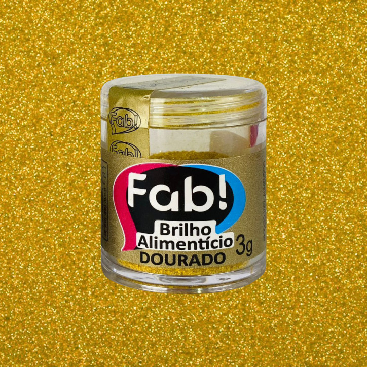 Brilho Alimentício Dourado 3Gr