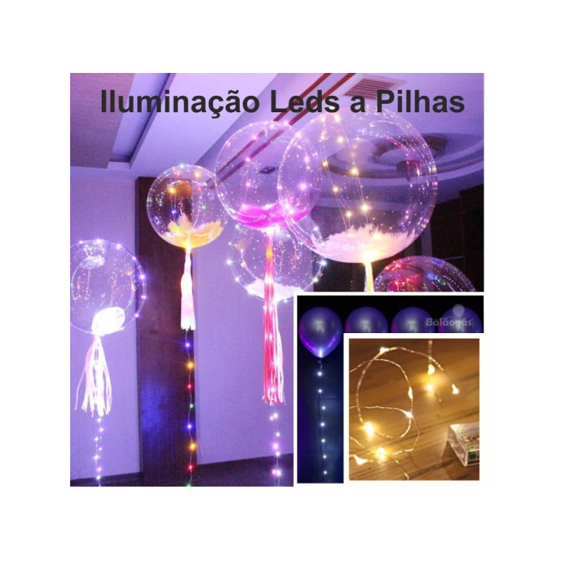Iluminação 3 Metros Branca P/Balões
