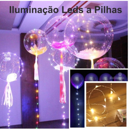 Iluminação 3 Metros Branca P/Balões