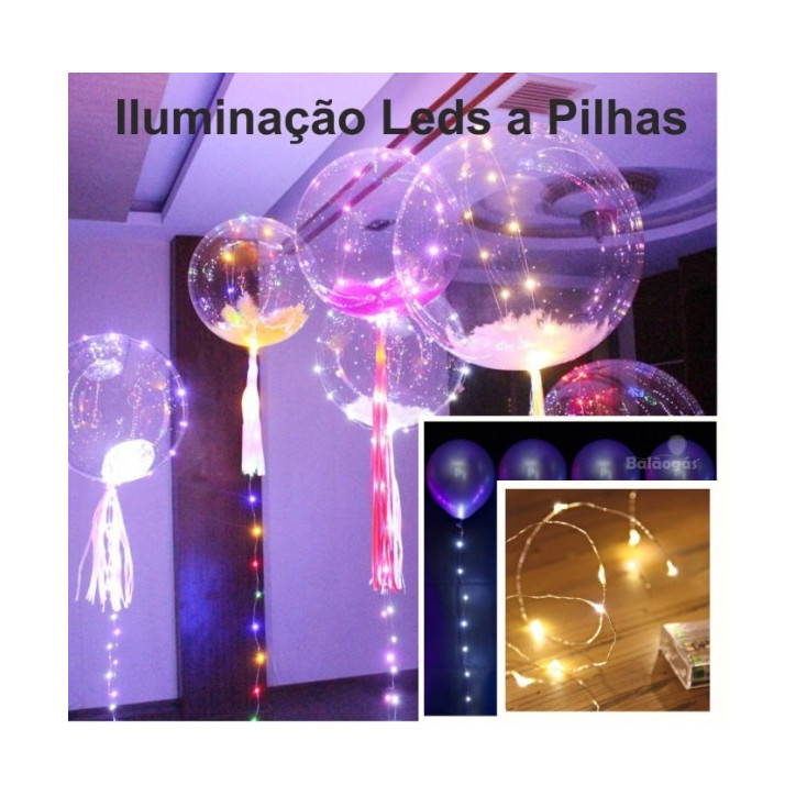 Iluminação 3 Metros Branca P/Balões