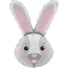 Balão Cabeça Coelho 94cm Grabo