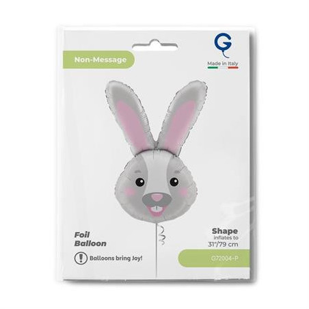 Balão Cabeça Coelho 94cm Grabo