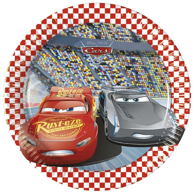 8 Pratos Cars 19,5cm