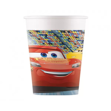 8 Copos Cars Faisca McQueen