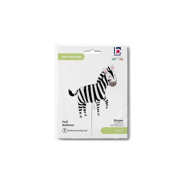 Balão Zebra da Selva 127cm Grabo Balão Zebra da Selva 127cm Grabo