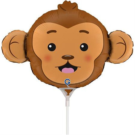 Balão Mini Cabeça Macaco 35cm Grabo