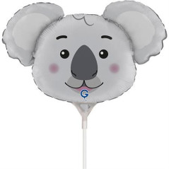 Balão Mini Cabeça Koala 35cm Grabo