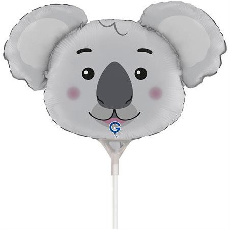 Balão Mini Cabeça Koala 35cm Grabo
