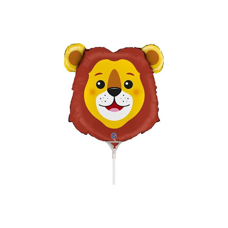Balão Mini Cabeça Leão 35cm Grabo Balão Mini Cabeça Leão 35cm Grabo