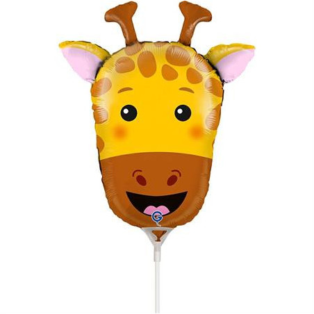 Balão Mini Cabeça Girafa 35cm Grabo