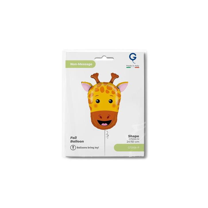 Balão Cabeça de Girafa 61cm Grabo Balão Cabeça de Girafa 61cm Grabo