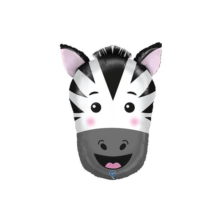 Balão Cabeça Zebra 61cm Grabo
