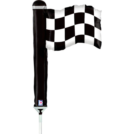 Balão Mini Bandeira Xadres 14"21x30 cm Grabo