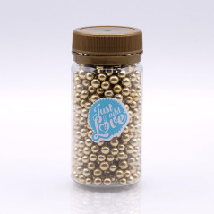 Pérolas Metalizadas Ouro Vintage 75g