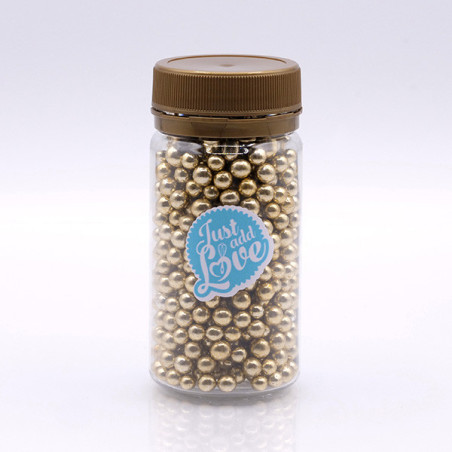 Pérolas Metalizadas Ouro Vintage 75g