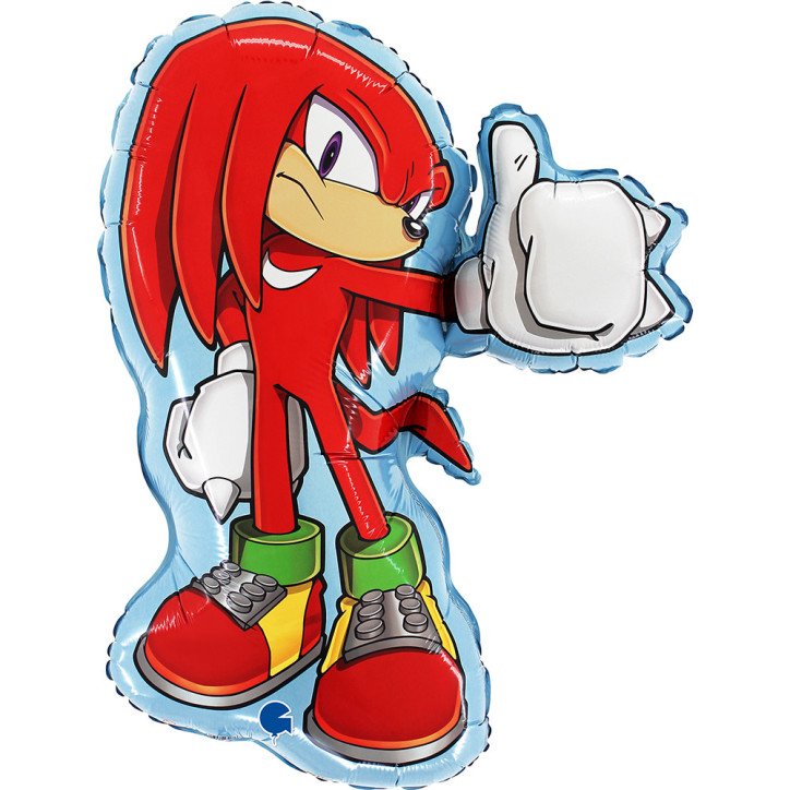 Balão Foil Sonic Knuckles 84cm Grabo