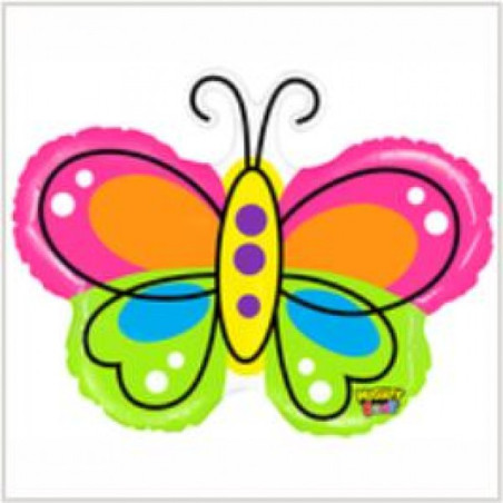 Balão Borboleta Brilhante 71cm Grabo