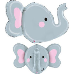 Balão 3D Elefante 86cm Grabo