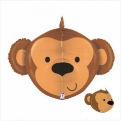 Balão 3D Macaco 69cm Grabo