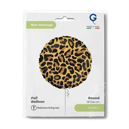 Balão Foil Mancha de Leopardo 46cm Grabo