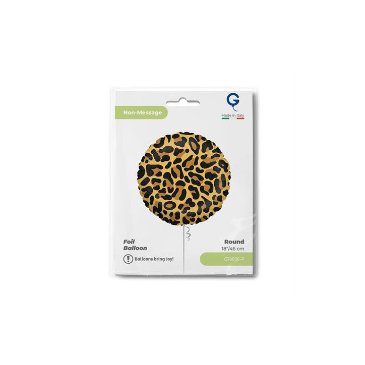 Balão Foil Mancha de Leopardo 46cm Grabo Balão Foil Mancha de Leopardo 46cm Grabo