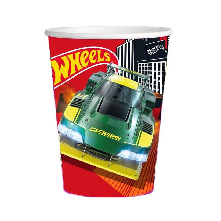 8 copos de papel Hot Wheels 8 copos de papel Hot Wheels
