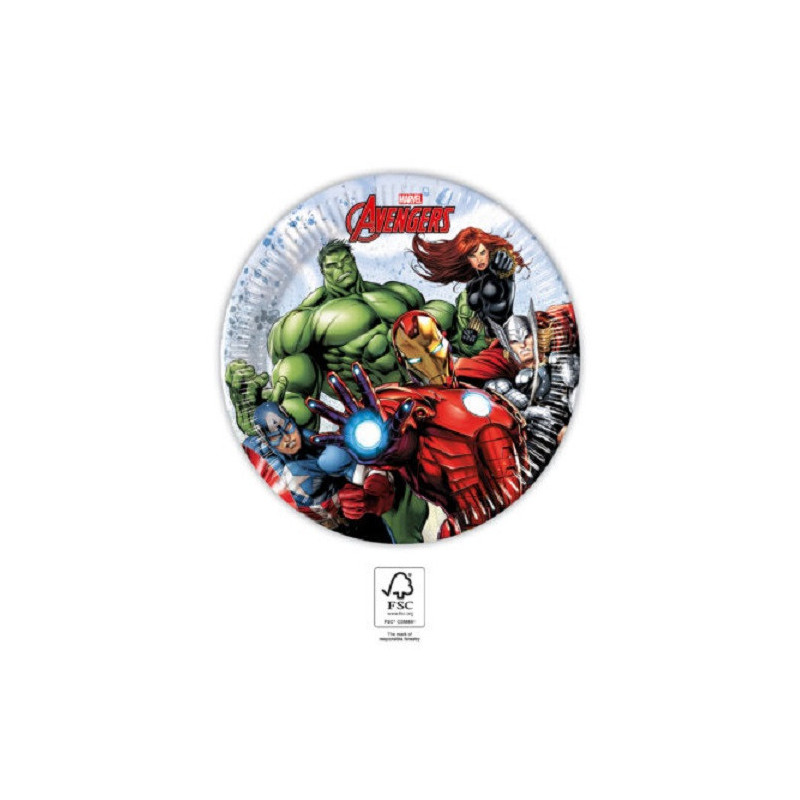 Pratos Avengers  19,5cm