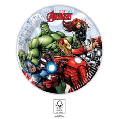 Pratos Avengers  19,5cm