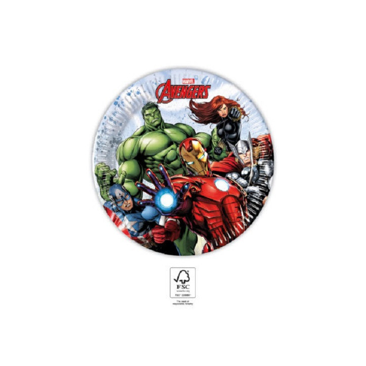 Pratos Avengers  19,5cm