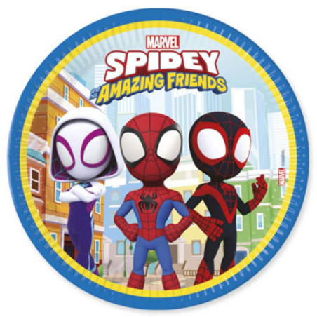 Pratos Spider e Amigos 23cm